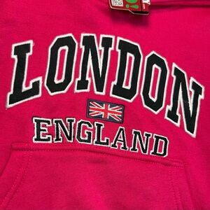 NWT-16 Sixty London England Toddler Girls 4T Embroidered Pull-Over Hood
